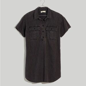 Madewell Black Denim Dress